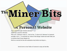 Tablet Screenshot of minerbits.com